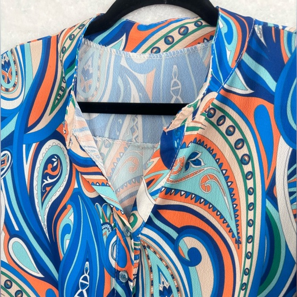 Psychedelic 70’s Blouse - Picture 3 of 3
